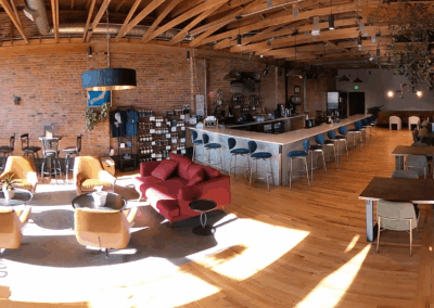 Olde Town Arvada distillery tasting room available for wedding event rentals.