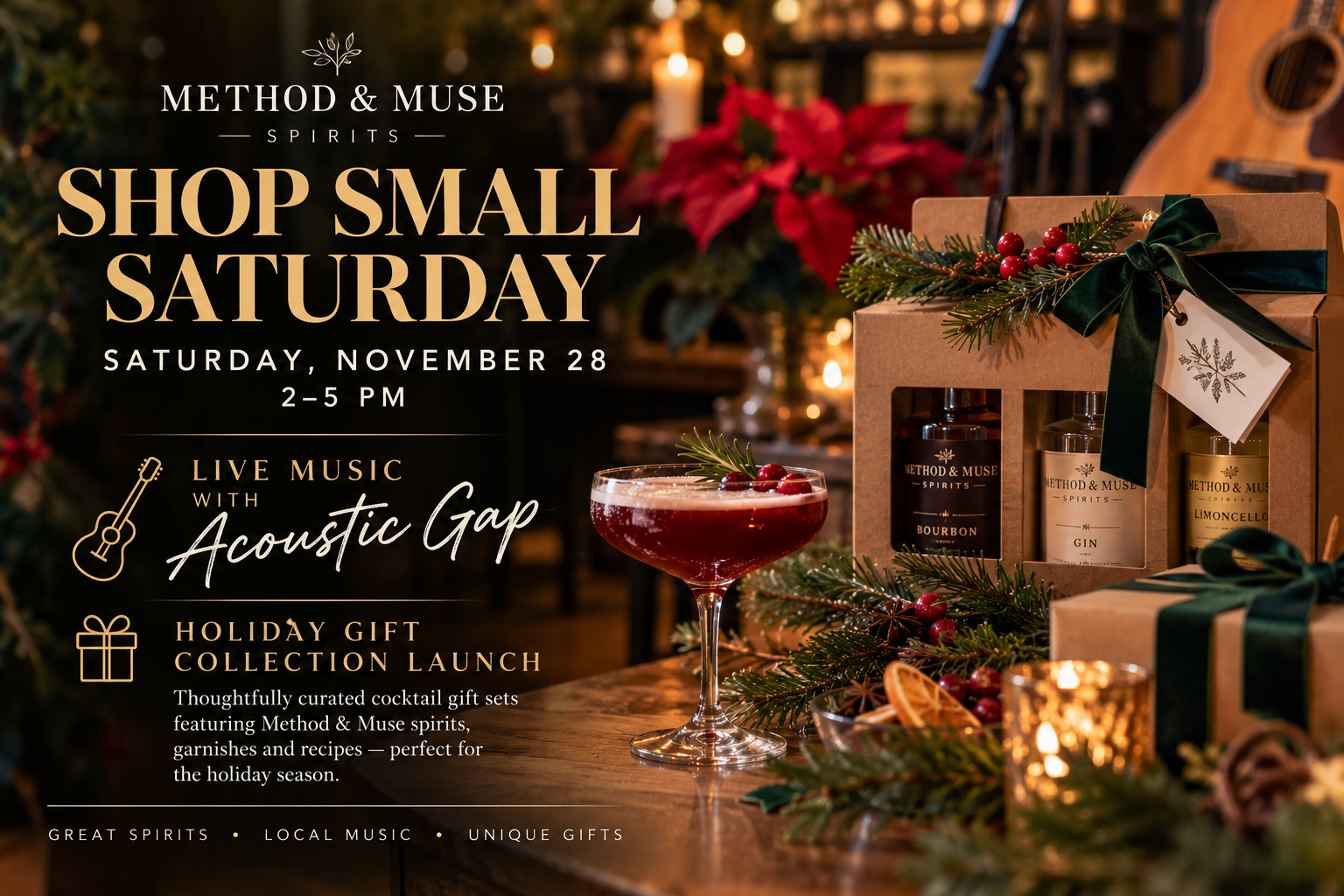 Shop Small Saturday with Method & Muse Spirits
